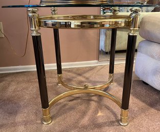 JDI Group Furniture Glass Top End Table