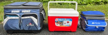 Igloo Dual Zone Cooler, Igloo Island Breeze Cooler & Ozark Trail Cooler Bag - 3 Pieces