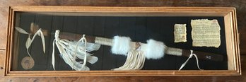 Indian Territory Winter Snow Pipe Collection Shadow Box Mural