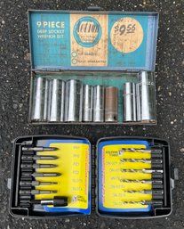 Action Deep Socket Wrench Set & Drill Master Screw-bits & Drills - 2 Pieces