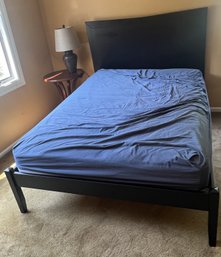 Full Size Black Wood Bed Frame