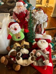 Assorted Lot Of Christmas Decor- 9 Pieces