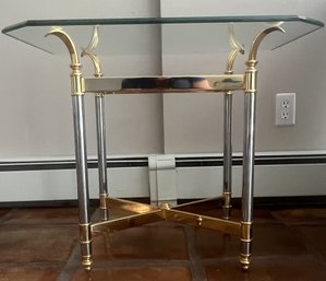 Cocktail Table Brass & Glass