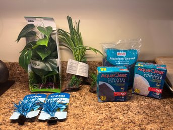 Assorted Lot Of Aquarium Supplies- 7 Pieces