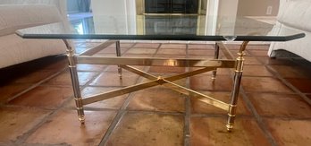 Brass & Glass Coffee Table