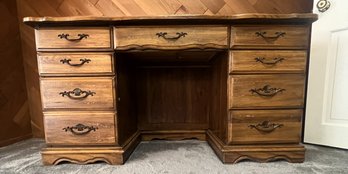 Maple Eight Drawer Desk