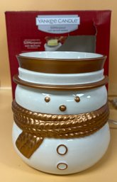 Yankee Candle Jackson Frost Christmas Snowman Easy Meltcup Warmer With Box