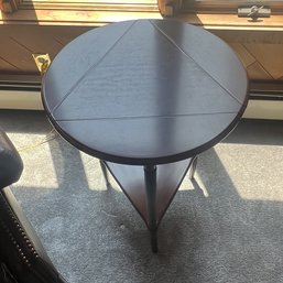 Round 3 Sided Drop Leaf Side Table