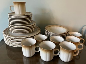 Mikasa Whole Wheat Pattern Dinnerware - 35 Pieces