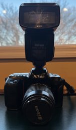 Nikon N50 Film Camera With AF Nikkor 35-70mm Lens & Nikon Speedlight SB-25 Flash