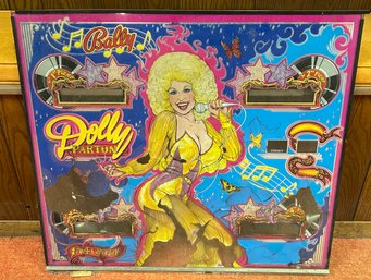 Bally Dolly Parton Pinball Machine Backglass
