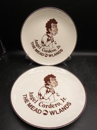 Belcrest Fine China 'Angel Cordero Jr. The Meadowlands' Plates - Set Of 2
