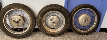 Dunlop And Avo Motorcycle Tires, 3 Piece Lot