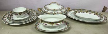 Victoria China VIT34 Czechoslovakia Dinnerware - 15 Pieces