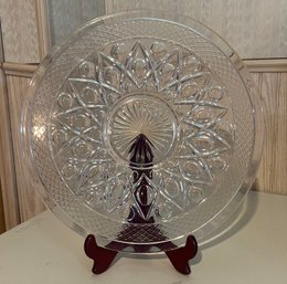 Imperial Glass Cape Cod Round Serving Dish