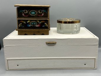 Assorted Jewelry Boxes -3 Pieces