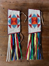 Native American Beaded Covers - 2 Pieces