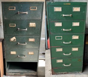 Vintage Metal Cabinets - 2 Piece Lot