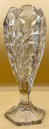 Pressed Glass Trumpet Vase