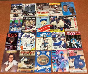 Assorted Sports Programs & Sports Yearbooks, 20 Pieces