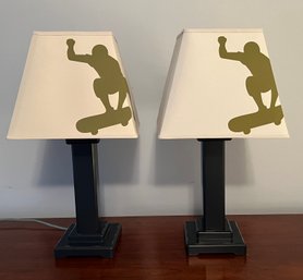 Pair Of Sports Shade Lamps - 2 Pieces