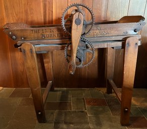 Primitive Butter Churning Table