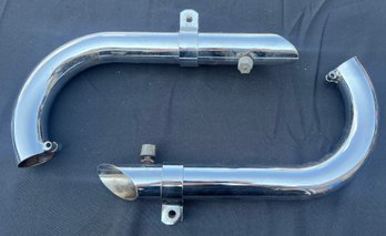 Motorcycle Exhaust Pipes - 2 Pieces