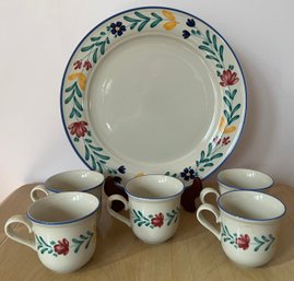 Epoch Pottery Plate & Cups - 6 Pieces