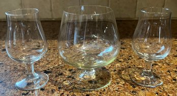 Brandy Glasses - 3 Piece Lot
