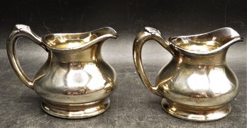 Reed & Barton #875, 1.5 Oz. Silver Plated Creamers - Set Of 2