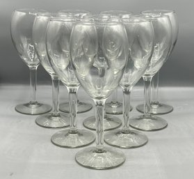 Crystal Thick Stemmed Glasses - 12 Pieces