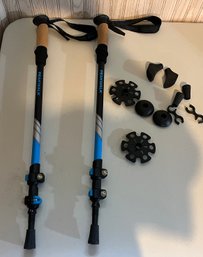 Peak Walk Trekking Poles With Carrying Bag & Replacement Tips