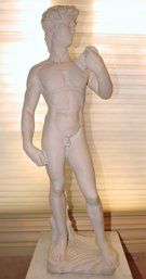 David By Michelangelo Alabaster Sculpture - Made In Italy