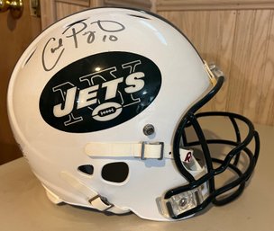 Chad Pennington 10 Authentic Signature Jets Helmet