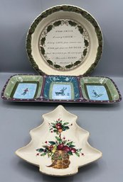 Christmas Decorative Dishes - 3 Pieces