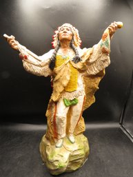 Vintage Universal Statuary Corp. Native American Chief, 1981 Chicago