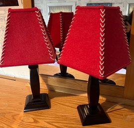 Pair Of Red Lamps