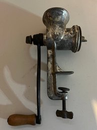 Vintage Cast Iron Hand Meat Grinder