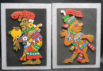 Mayan Gods Wall Art - Set Of 2