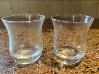 Votive Glass Candle Holders - 2 Piece Lot