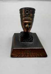 Brass Egyptian Queen Nefertiti Small Statue