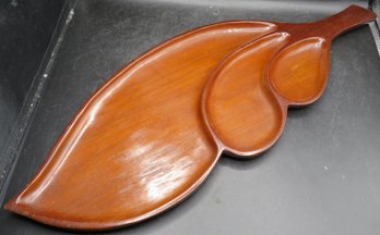 Wood Leaf-shaped Serving Tray