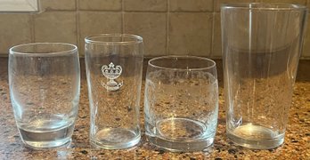 Assorted Water Glasses - 4 Piece Lot