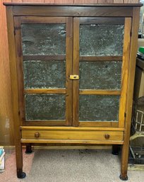 Primitive Punched Tie Pie Safe/meat Safe Cupboard