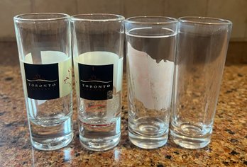 Assorted Tall Shot Glasses - 4 Pieces