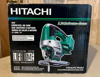 Hitachi 18-volt Variable Speed Keyless Cordless Jigsaw - New In Box