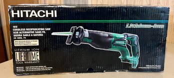 Hitachi 18-volt Variable Speed Cordless Reciprocating Saw - New In Box