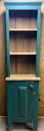 Farmhouse Green Hand Painted Rustic Cupboard