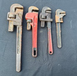 Pipe Wrenches - 4 Pieces