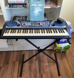 Yamaha Portatone PSR-260 Keyboard With Manual & Stand